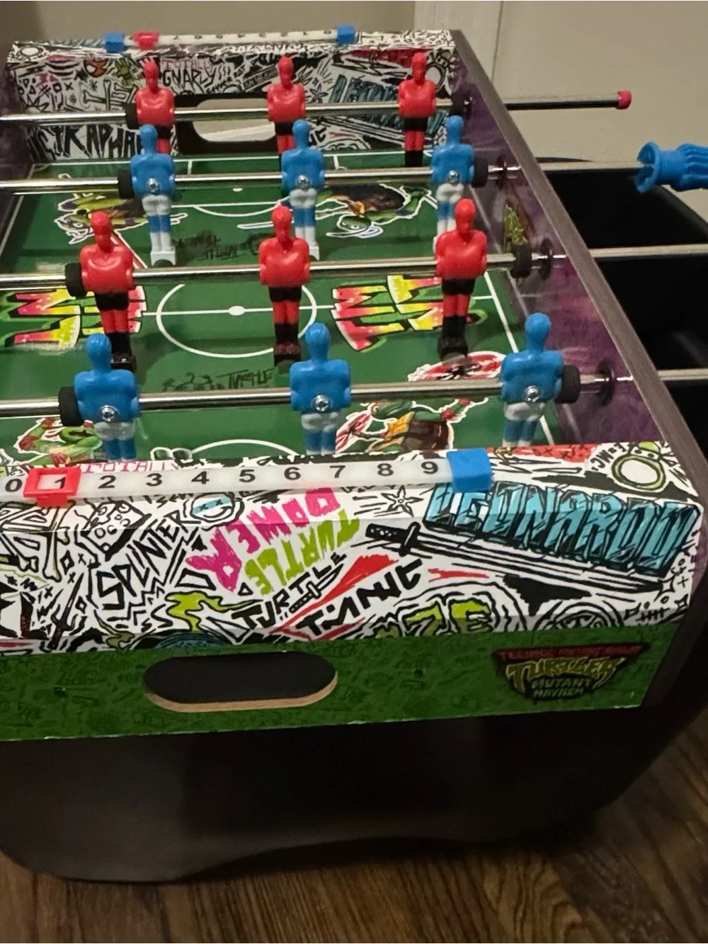 Nickelodeon Teenage Mutant Ninja Turtles Foosball Table. *No Box*